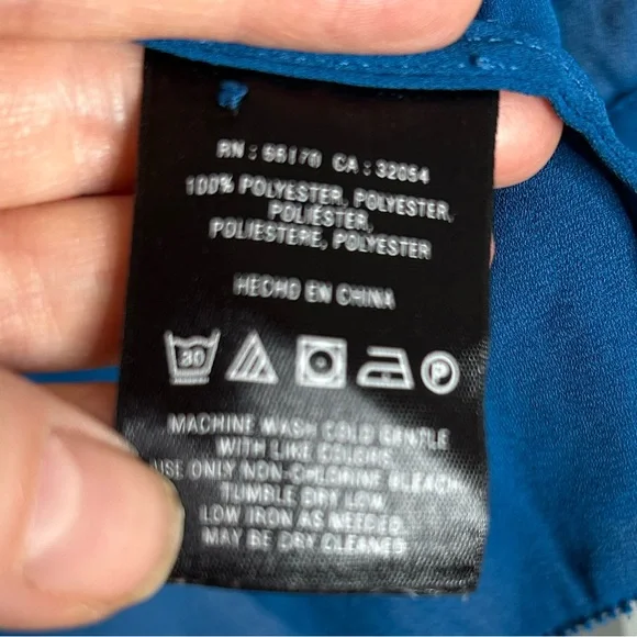 Anthropologie Maeve Teal Ruffle Blouse - Picture 3 of 5